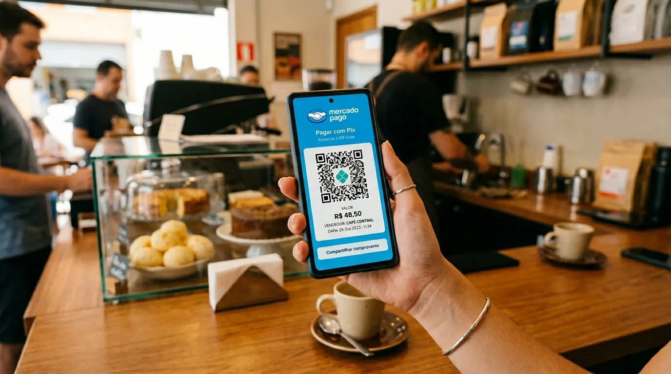 Como gerar QR Code de pagamento Pix pelo celular.