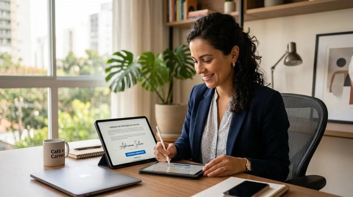 profissional-assinando-documento-digital-em-tablet-com-segurança