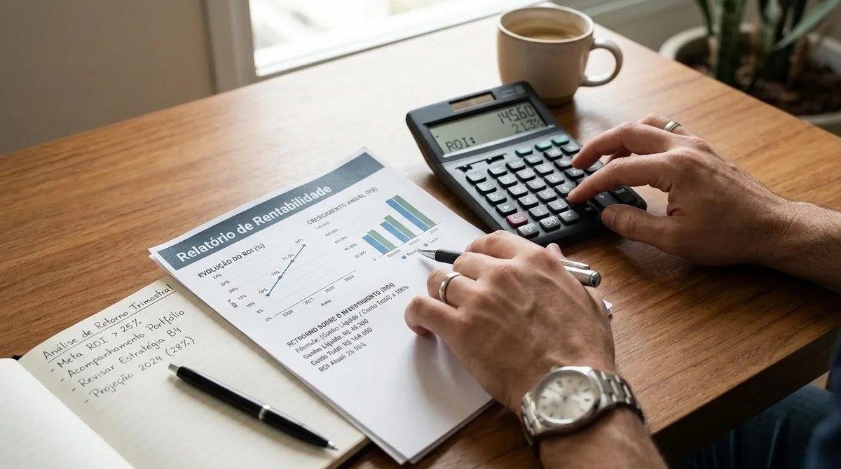pessoa calcula o retorno financeiro de programas de parceria